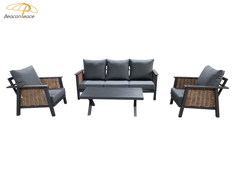 gray outdoor sofa