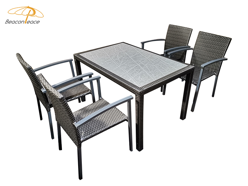 outdoor rattan dining chair