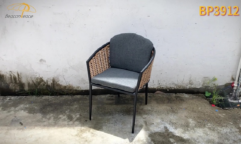 Model BP3912 Aluminum Rattan Chair